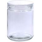 Pote de Vidro Redondo 600ml - Magnific com Tampa Plástica Le Bianco