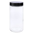 Pote de Vidro Redondo 1600ml - Nobre com Tampa de Ferro Le Bianco
