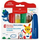 Canetinha Hidrográfica 6 Cores Extrajumbo Little Creatives Faber Castell