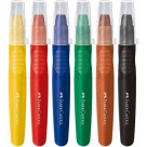 Giz de Cera 6 Cores Jumbo Supermacio Little Creatives Faber Castell