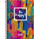 Caderno 1/4 Cliff Feminino Espiral 160fls Foroni