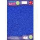 Placa de EVA com Glitter 40x60cm - Azul Escuro c/5