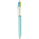 Caneta Esferográfica 4 Cores Fashion Azul Turquesa Bic