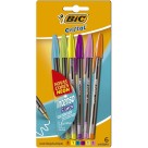 Caneta Esferográfica 1.6mm Cristal Intenso Fashion c/6 Cores Bic