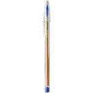 Caneta Esferográfica 0.8mm Cristal Precisão Fina Azul c/100 Bic