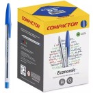 Caneta Esferográfica 1.0mm Economic Azul c/100 Compactor