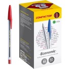 Caneta Esferográfica 1.0mm Economic Vermelha c/50 Compactor