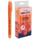 Marca Texto Laranja Fluorescente c/12 Gatte