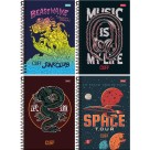 Caderno 1/4 Cliff Masculino Espiral 160fls Foroni