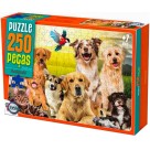 Quebra-Cabeça - Cachorros Fofos 250 Peças 12160 Toia Brinquedos