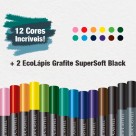 Lápis de Cor 12 Cores Supersoft Faber Castell