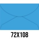 Envelope Colorido 72mm x 108mm - Azul Royal c/100 Foroni