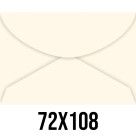 Envelope Colorido 72mm x 108mm - Creme c/100 Foroni