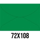Envelope Colorido 72mm x 108mm - Verde Escuro c/100 Foroni