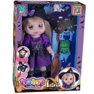 Boneca Baby's Collection - Luna A Bruxinha (Vestido Roxo) 594 Super Toys