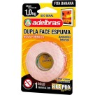 Fita Dupla Face Espuma 1Kg - 19mm x 2m Adelbras