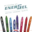 Caneta Gel 0.7mm Energel X Retrátil Violeta Pentel