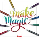 Caneta Gel 1.0mm Hybrid Dual Metallic Prateada Pentel