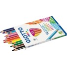 Lápis de Cor 12 Cores Jumbo Triangular Mega Tri Giotto