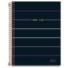 Caderno 1 Matéria Color Black Feminino 80 Folhas Cadersil