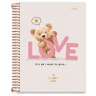 Caderno 1 Matéria Plush Pals 80fls Cadersil