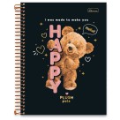 Caderno 1 Matéria Plush Pals 80fls Cadersil