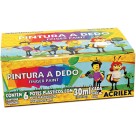 Pintura a Dedo 6 Cores Acrilex