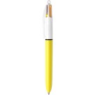 Caneta Esferográfica 4 Cores Fashion Amarelo Solar Bic