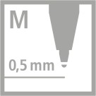 Caneta Stabilo 0.5mm Pointball 6030/46 Preta