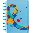Caderno de Disco Médio Amor ao Autista Diskô