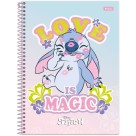 Caderno 1 Matéria Stitch Disney 80 Folhas Foroni