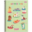 Caderno 1 Matéria Cliff Feminino 80 Folhas Foroni