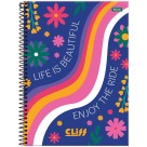 Caderno 10 Matérias Cliff Feminino 160fls Foroni