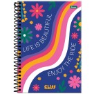 Caderno 1/4 Cliff Feminino Espiral 80fls Foroni