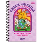 Caderno 1/4 Cliff Feminino Espiral 80fls Foroni
