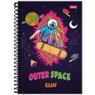 Caderno 1/4 Cliff Masculino Espiral 80Fls Foroni