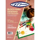 Bloco para Desenho A4 Moldura 150g 35fls Menno