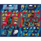 Cartela de Adesivos Duplo G - Raptor Tilibra