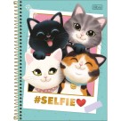 Caderno 10 Matérias Purrfect Cats 160fls Tilibra