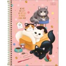 Caderno 1 Matéria Purrfect Cats 80fls Tilibra