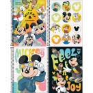 Caderno 1 Matéria Mickey Real Life 80fls Tilibra