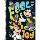 Caderno 1 Matéria Mickey Real Life 80fls Tilibra