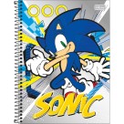 Caderno 1 Matéria Sonic 80fls Tilibra