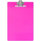 Prancheta Ofício Acrílica Super Metal Rosa Maxcril