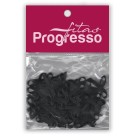 Laço de Cetim 4mm - Preto c/50 Progresso