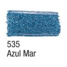 Tinta para Tecido Metálica 37ml - Azul Mar 535 Acrilex