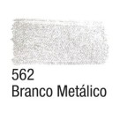Tinta para Tecido Metálica 37ml - Branco 562 Acrilex