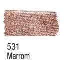 Tinta para Tecido Metálica 37ml - Marrom 531 Acrilex