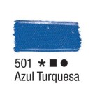 Tinta para Tecido 120ml - Azul Turquesa 501 Acrilex