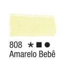 Tinta para Tecido 37ml - Amarelo Bebê 808 Acrilex